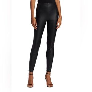 Good American $195 Retail Better than Leather Faux Leggings in Black Size M NWT